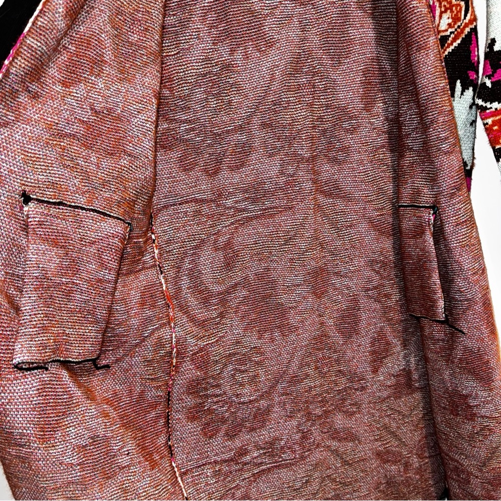 Like new Anthropologie Patterned Duster cardigan sweater size XS - Picture 8 of 14